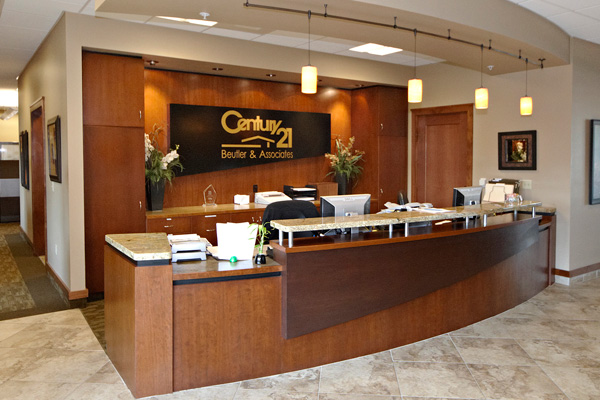 Century 21 reception area | Young Construction Group Project