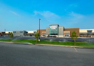zoomed out exterior of North 40 store
