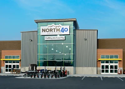 exterior of North 40 store